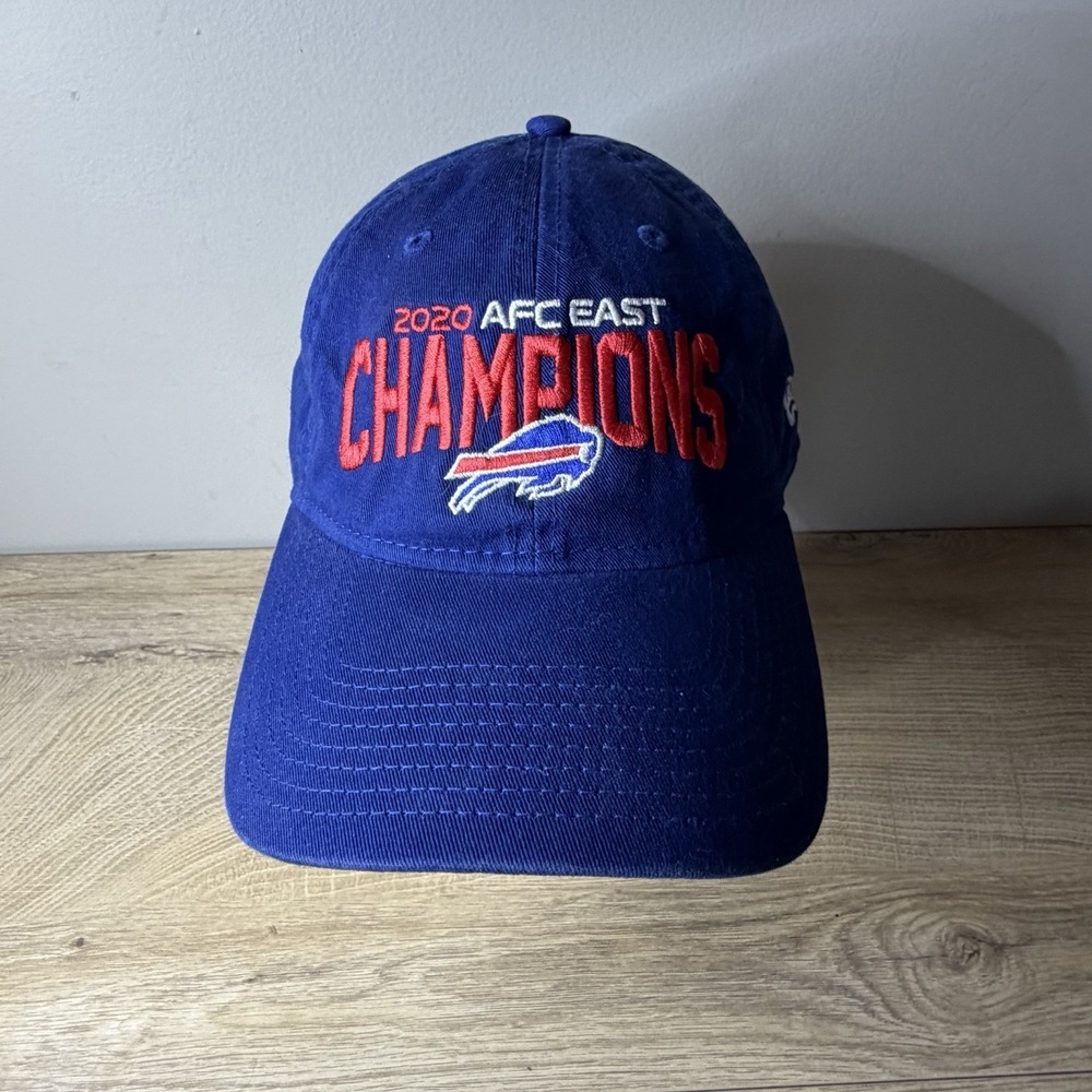 Buffalo Bills AFC East Champions 2020 Blue Hat Cap New Era 9TWENTY Adjustable OS